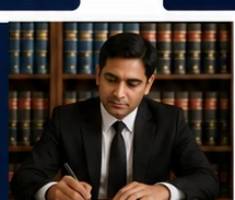Advocate reviewing a business notice